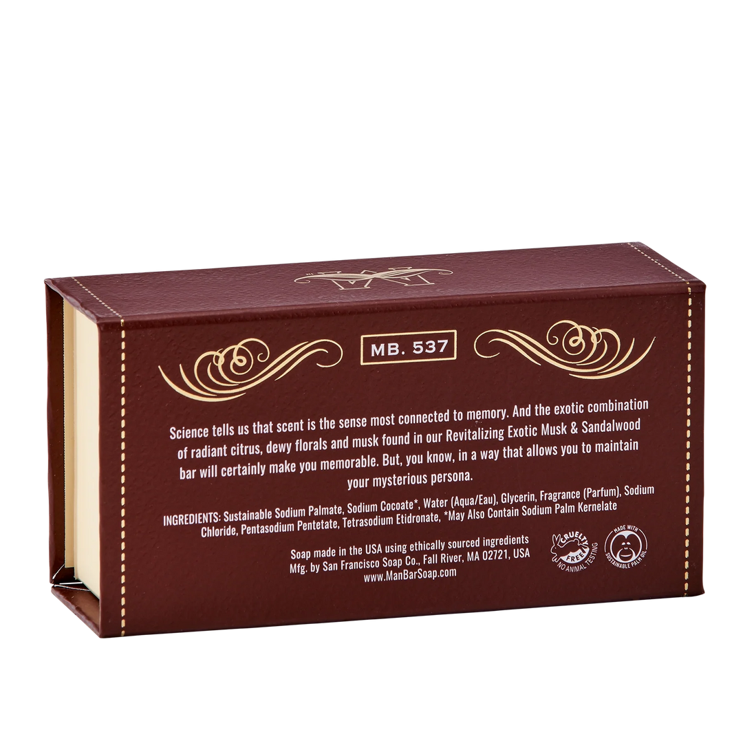 MAN BAR SOAP EXOTIC MUSK & SANDALWOOD