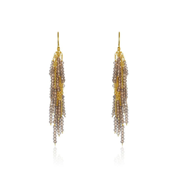 EARRINGS FIRECRACKER II LABRADORITE