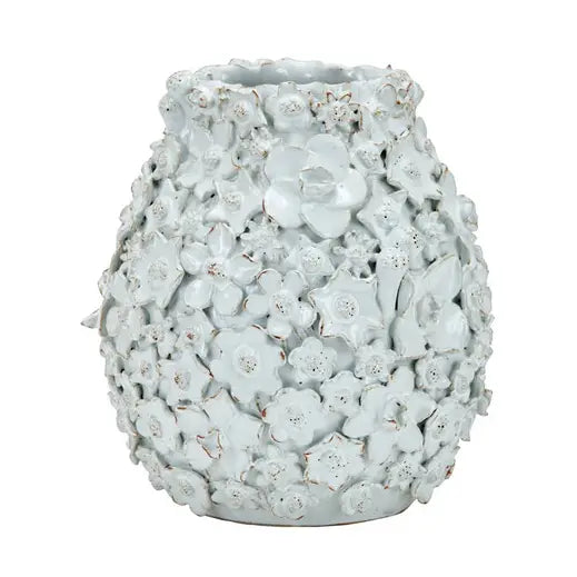 VASE BOUQUET WHITE HANDCRAFTED