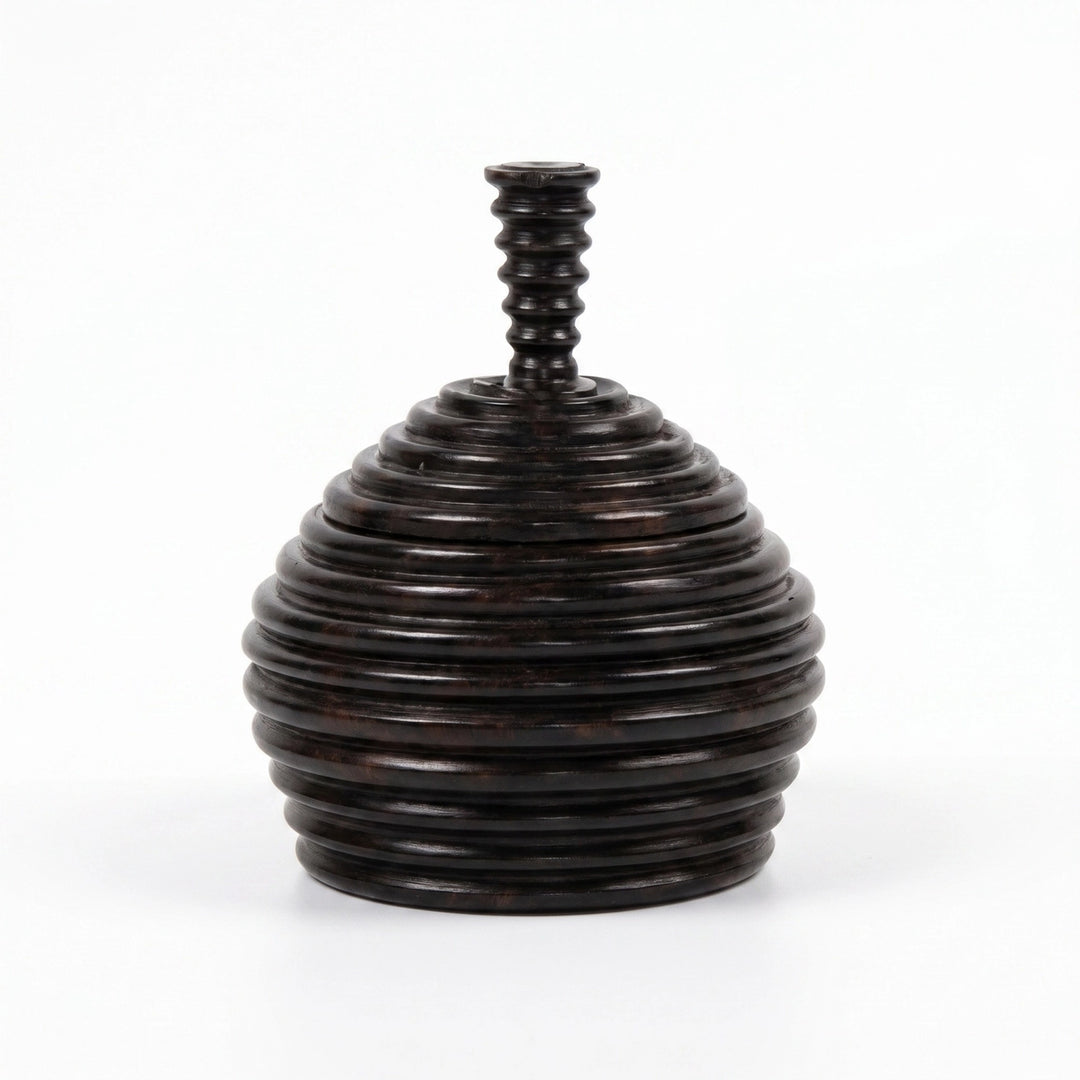 VESSEL EBONY WOOD ROVUMA 3.75X4