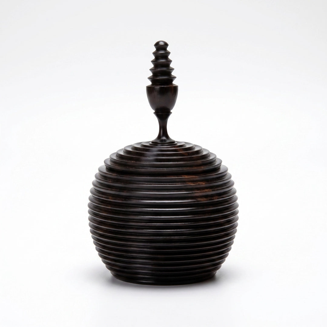 VESSEL EBONY WOOD MESSALO LG