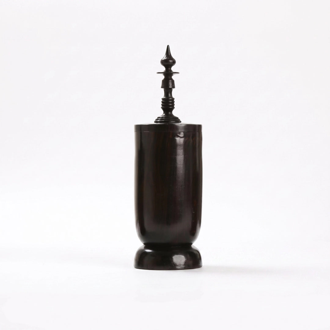 VESSEL EBONY WOOD KAMPAR LG