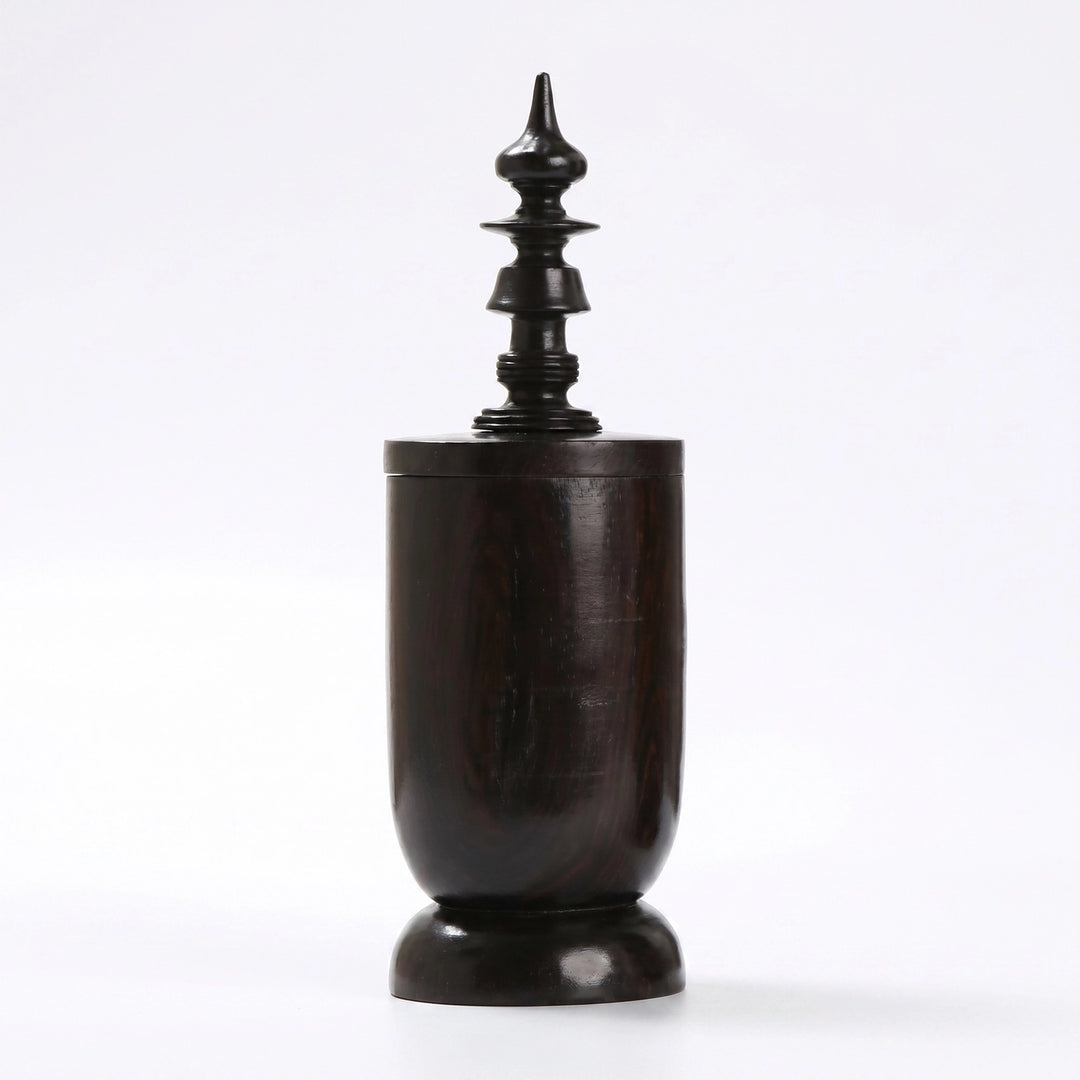 VESSEL EBONY WOOD KAMPAR MED