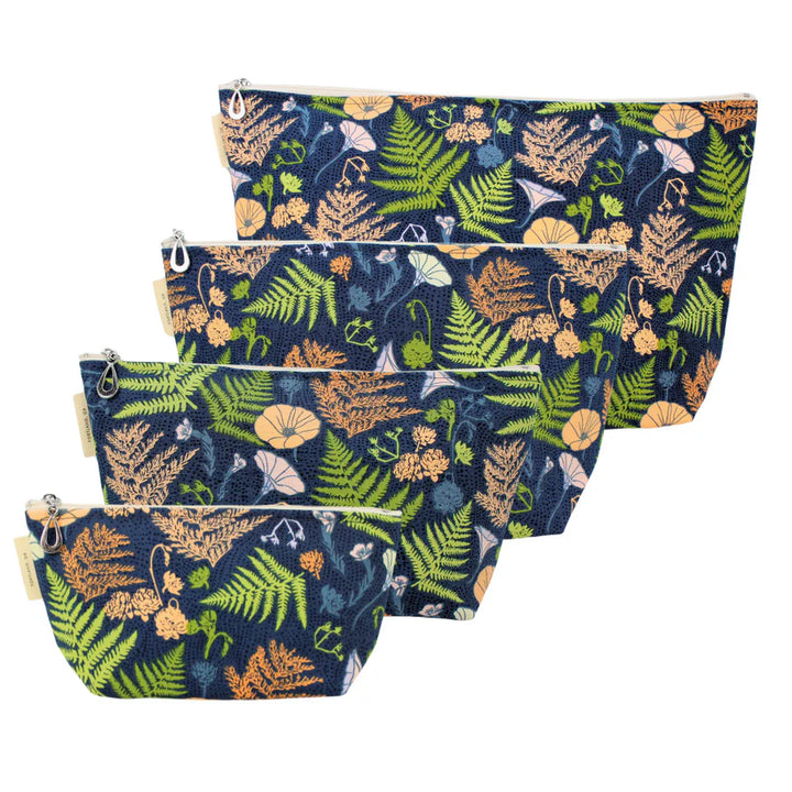 COSMETIC BAG NAVY FERN