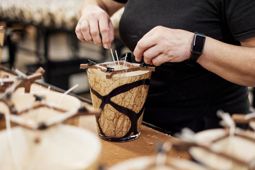 CANDLE STONES MARBLE