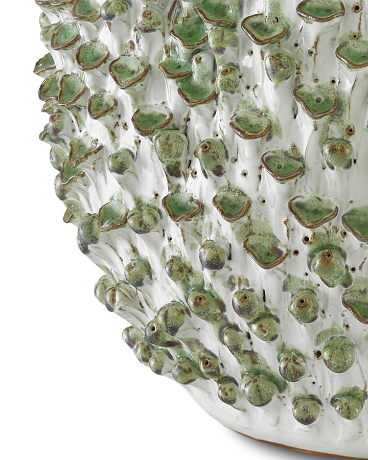 VASE GREEN LEAVES SM