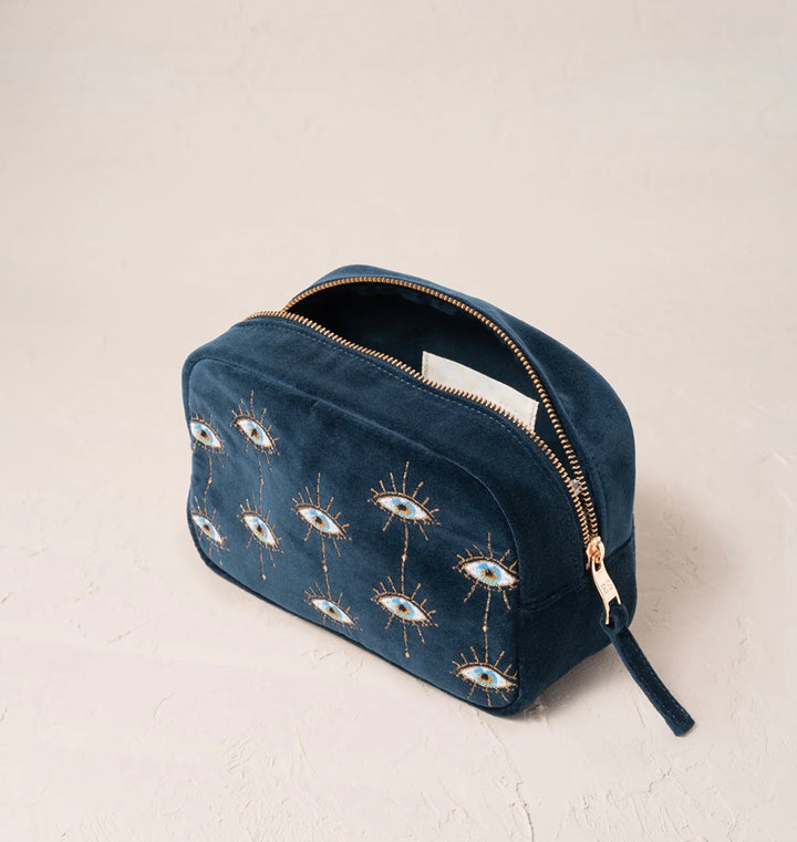 MAKEUP BAG MYSTICAL EYE INK BLUE