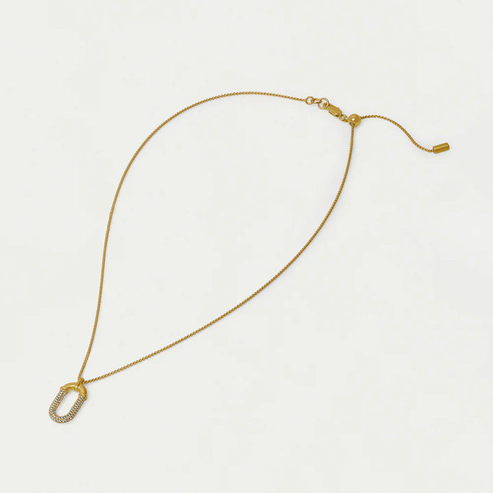 NECKLACE SOLENE PAVE PENDANT