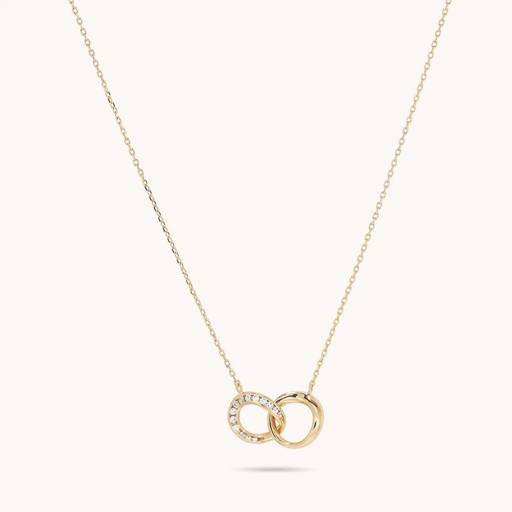 PENDANT CAMILLE LINK WHITE CZ/GOLD