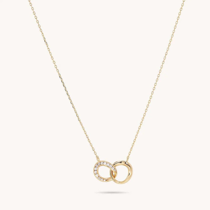 PENDANT CAMILLE LINK WHITE CZ/GOLD