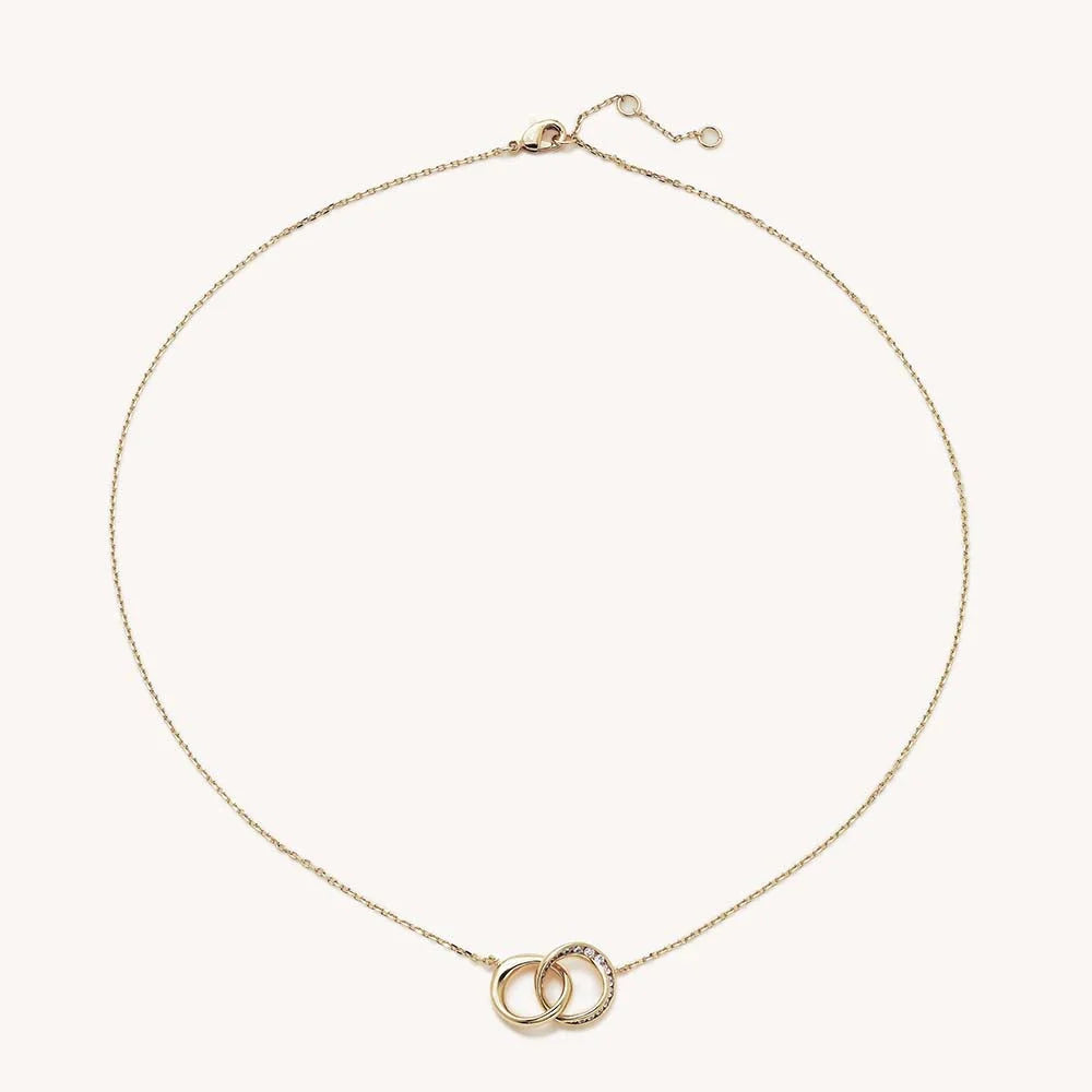PENDANT CAMILLE LINK WHITE CZ/GOLD