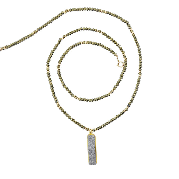 NECKLACE PYRITE GLITZ GALAXY