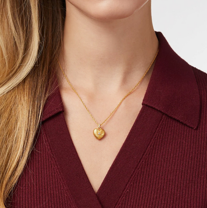 NECKLACE SOLITAIRE ESME HEART #77855