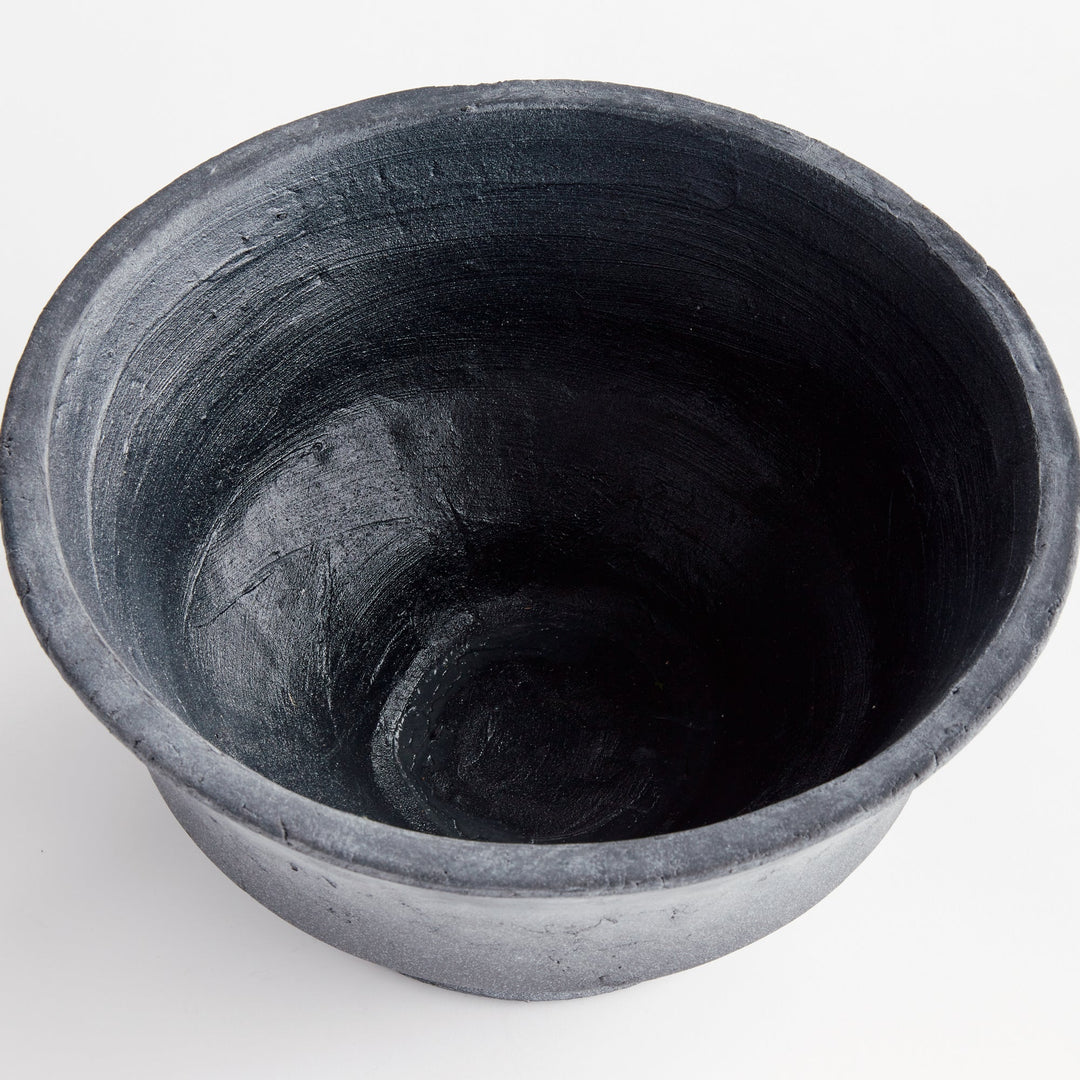 BOWL FOOTED WASHED BLACK