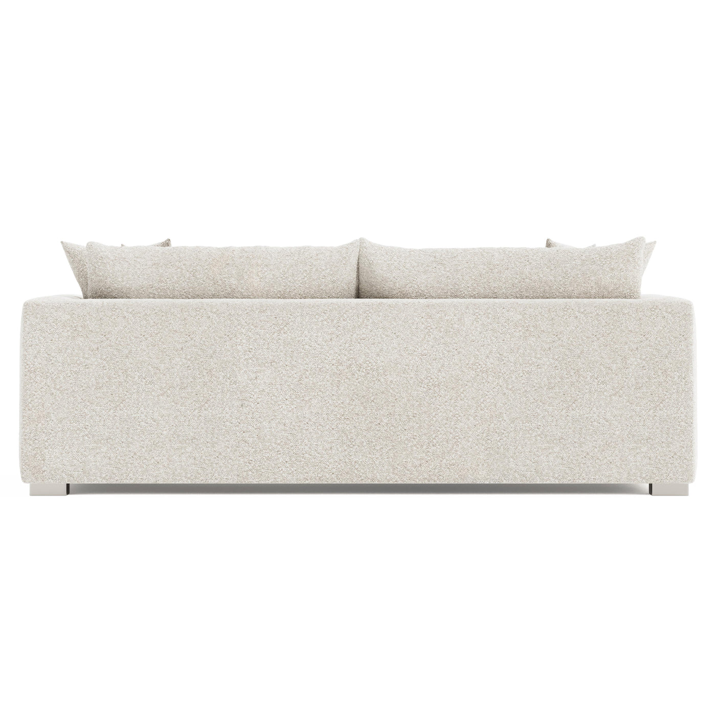 SOFA 2 OVER 2 FABRIC WHITE CREAM