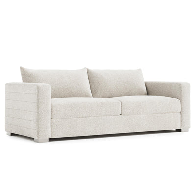SOFA 2 OVER 2 FABRIC WHITE CREAM