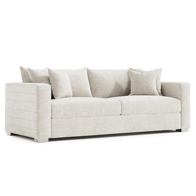 SOFA 2 OVER 2 FABRIC WHITE CREAM