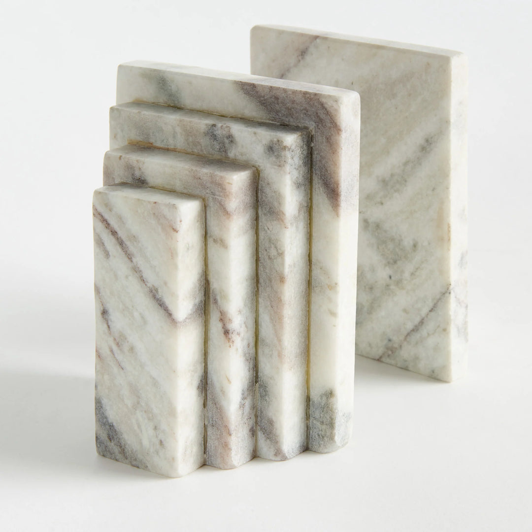 BOOKENDS MARBLE S/2