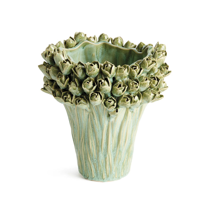 VASE GREEN BUDS TALL