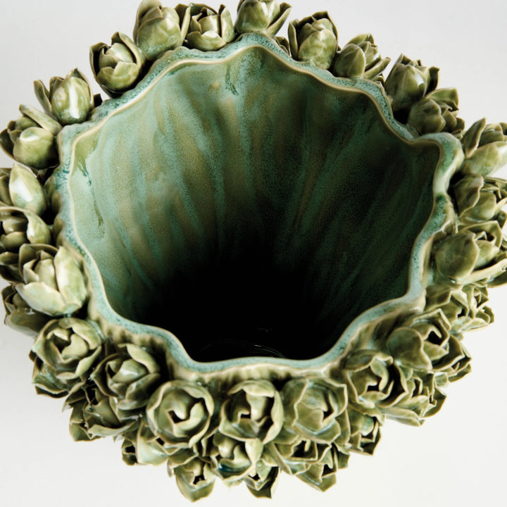 VASE GREEN BUDS TALL