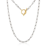 NECKLACE PAPERCLIP TOGGLE