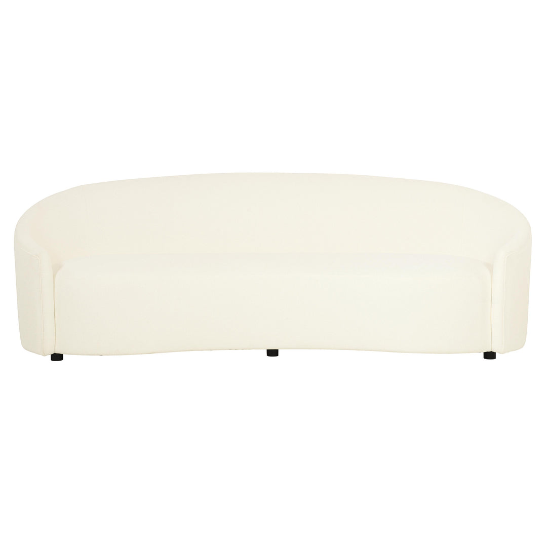 SOFA CURVED TIGHT BACK TIGHT SEAT WHITE/CREAM