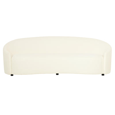 SOFA CURVED TIGHT BACK TIGHT SEAT WHITE/CREAM