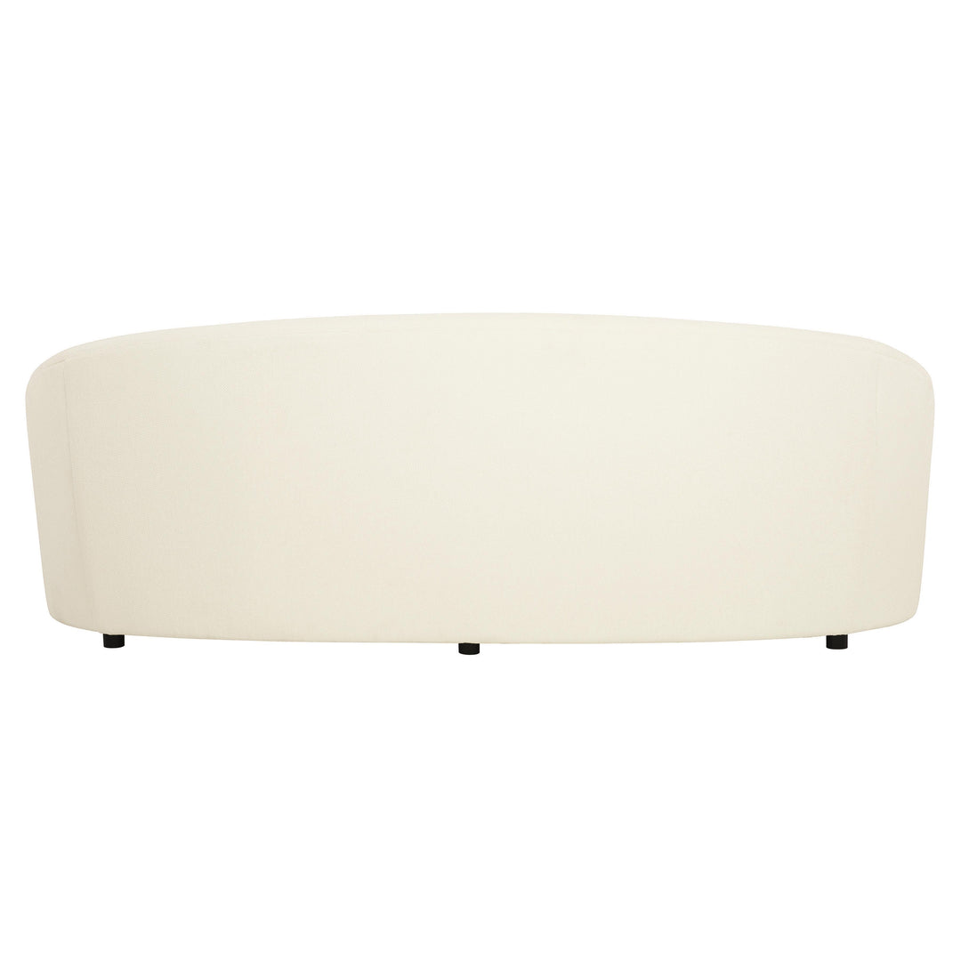 SOFA CURVED TIGHT BACK TIGHT SEAT WHITE/CREAM