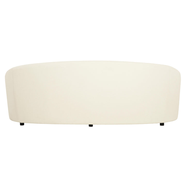 SOFA CURVED TIGHT BACK TIGHT SEAT WHITE/CREAM