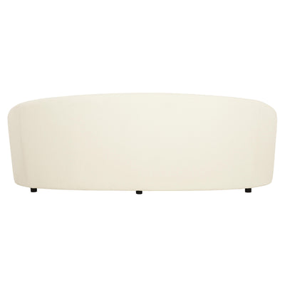 SOFA CURVED TIGHT BACK TIGHT SEAT WHITE/CREAM