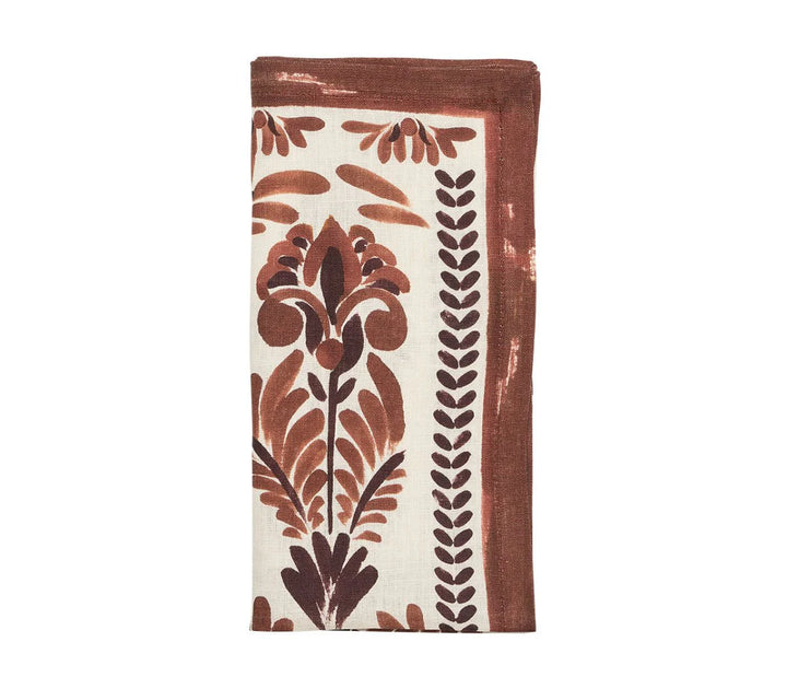 NAPKIN BOTANICA IVORY/BROWN