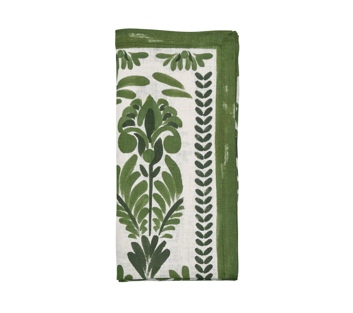 NAPKIN BOTANICA IVORY/GREEN