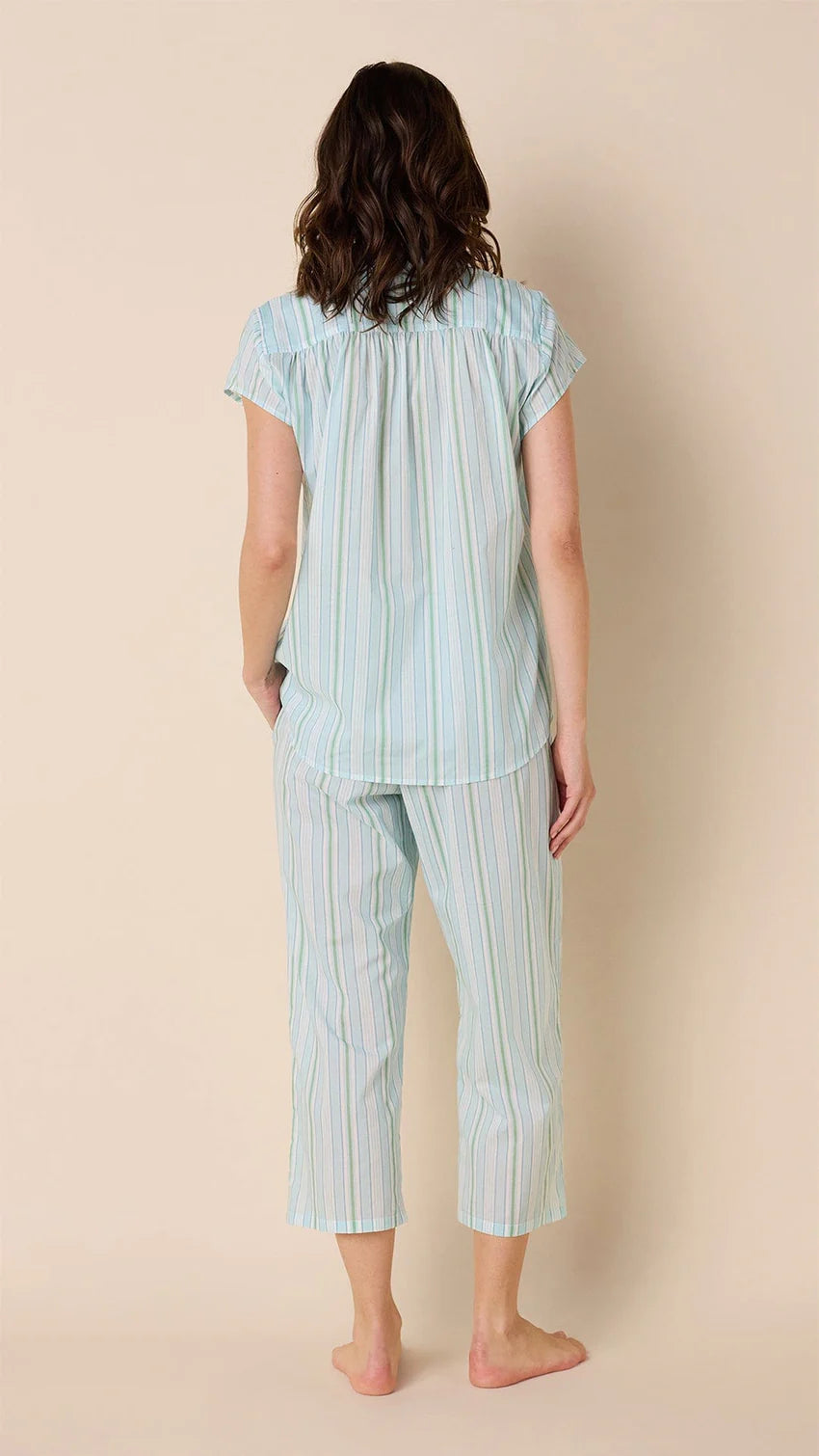 PAJAMA NANTUCKET STRIPE VOILE CAPRI