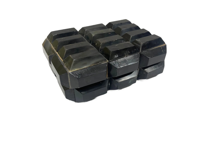 MED BOX HORN MARBLE BLACK