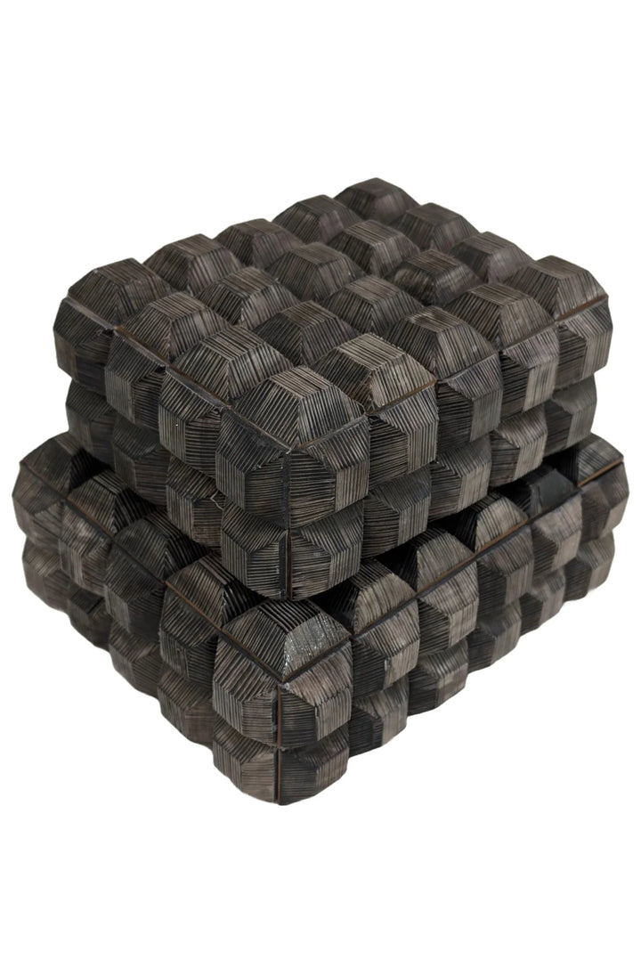 BOX HORN CUBED ETCHED