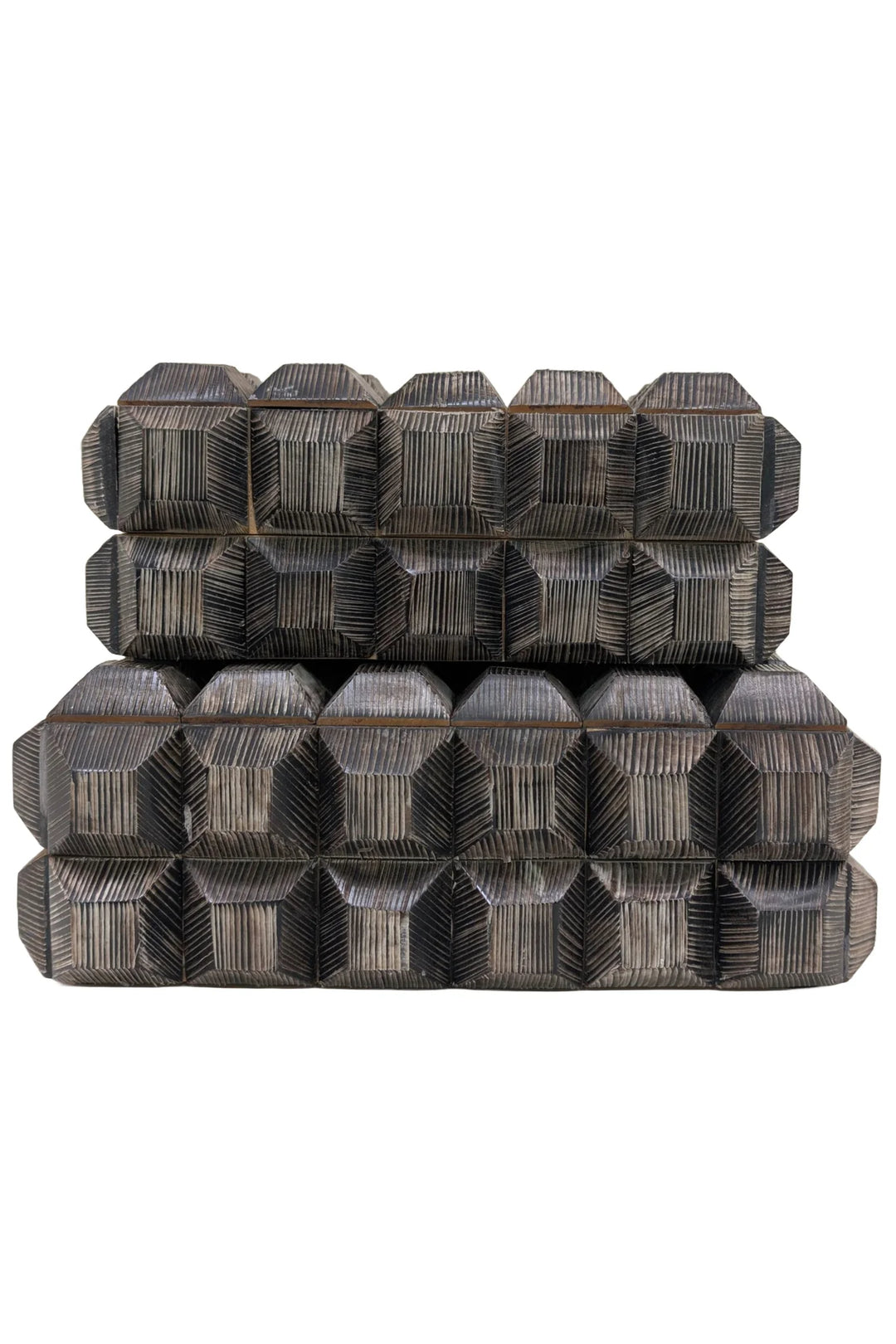BOX HORN CUBED ETCHED