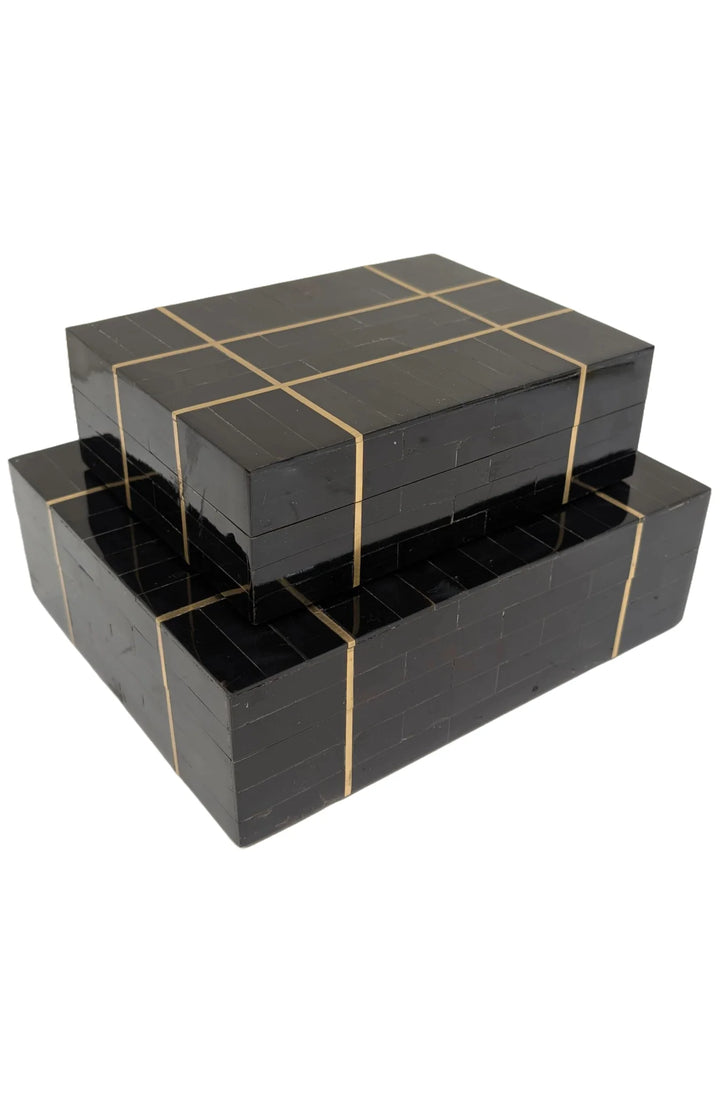 BOX BLACK W/ GOLD STRIPE
