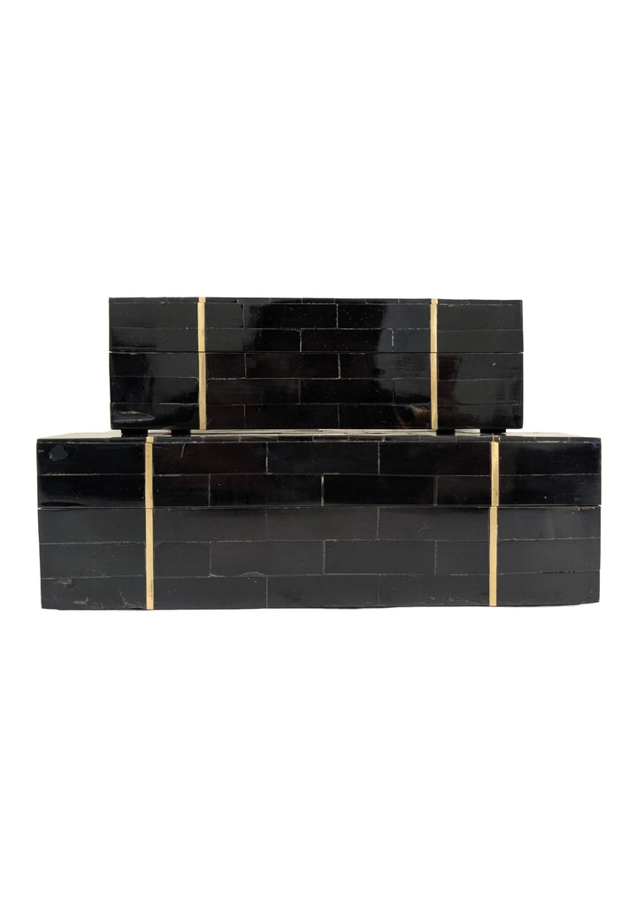 BOX BLACK W/ GOLD STRIPE
