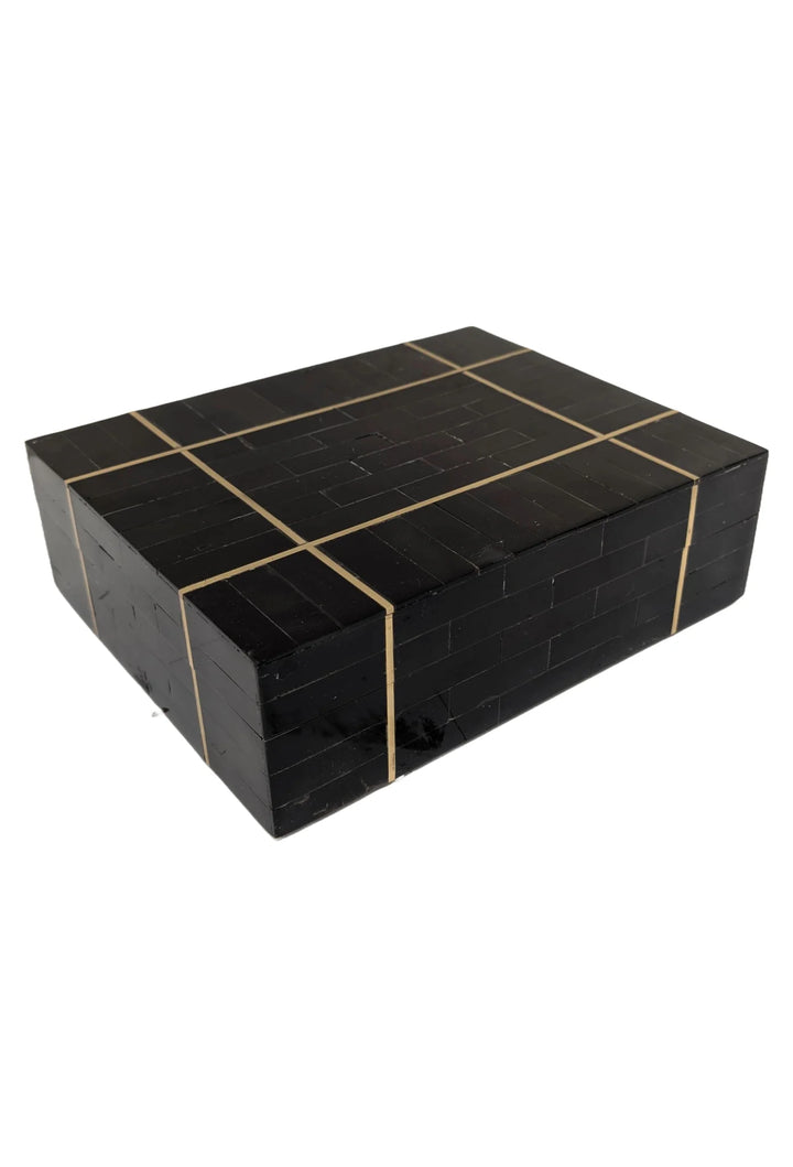 BOX BLACK W/ GOLD STRIPE