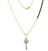 NECKLACE PAVE DIAMOND KEY