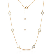 NECKLACE SLICE MOISSANITE DANGLY
