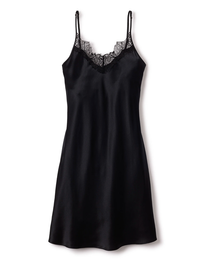 NIGHT DRESS SILK BLACK