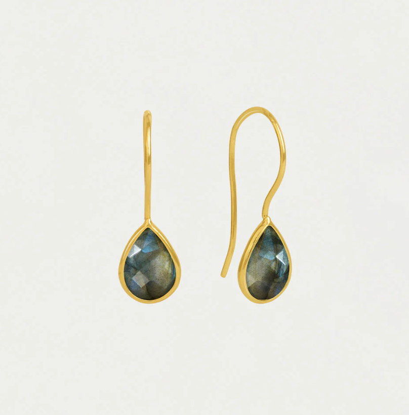 EARRINGS DROPLETS NOSARA LABRADORITE #76264
