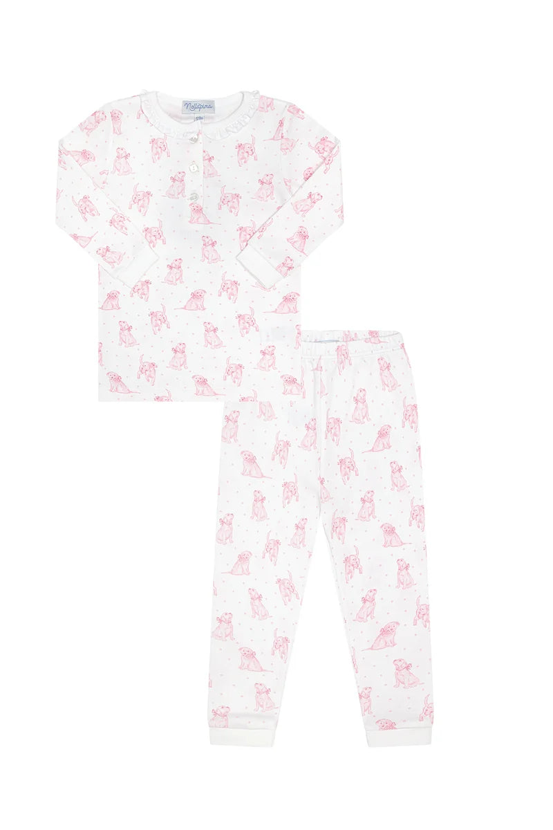 PAJAMAS BLUE PUPPY LOVE PRINT