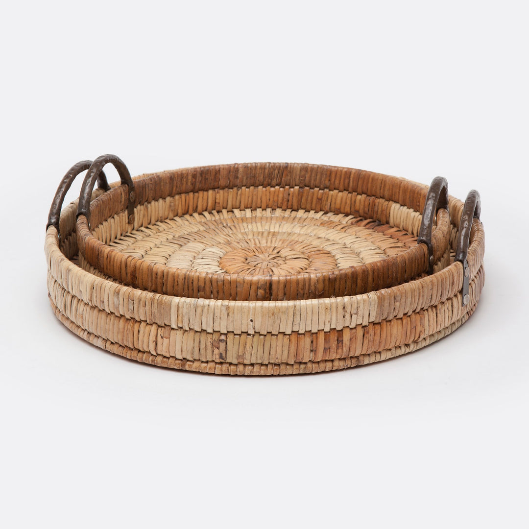 ROYSTON ROUND TRAY S/2