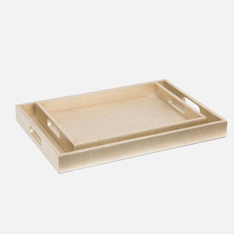 SUTTON XL RECT TRAY S/2