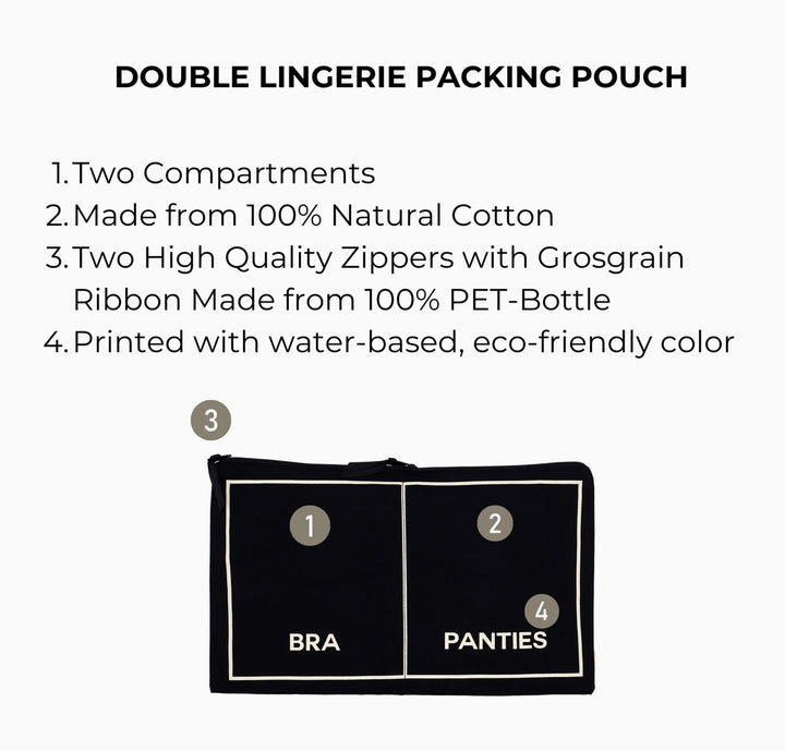 ORGANIZER DOUBLE UNDERWEAR BLACK