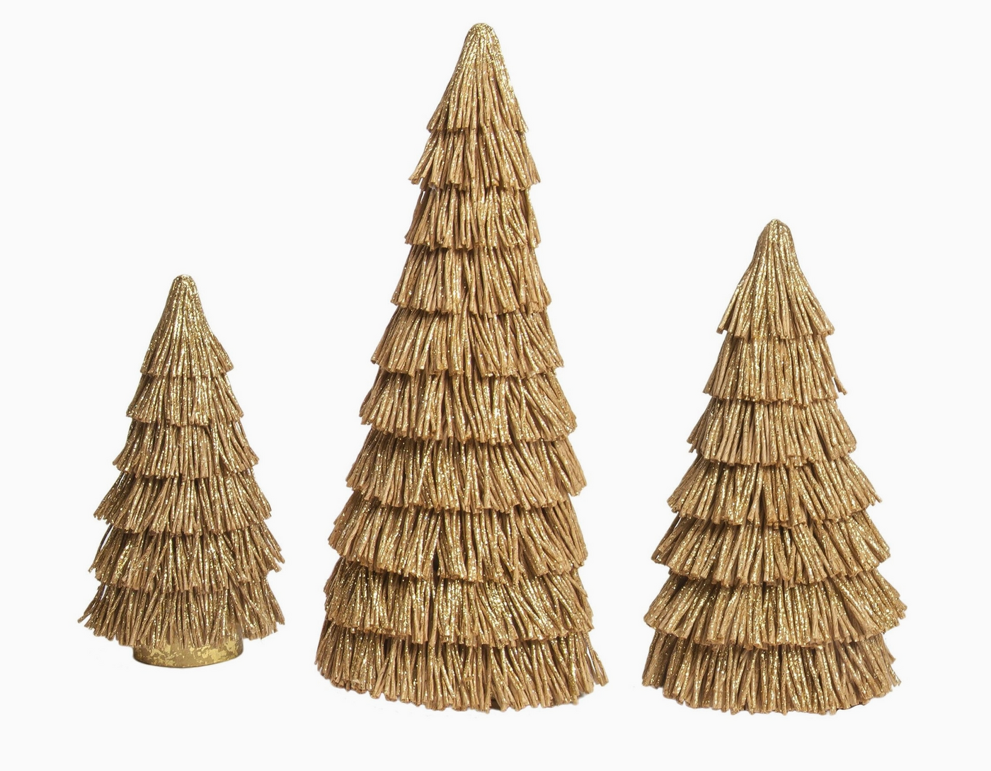 ORNAMENT TWINE CONE TREE NATURAL SMALL