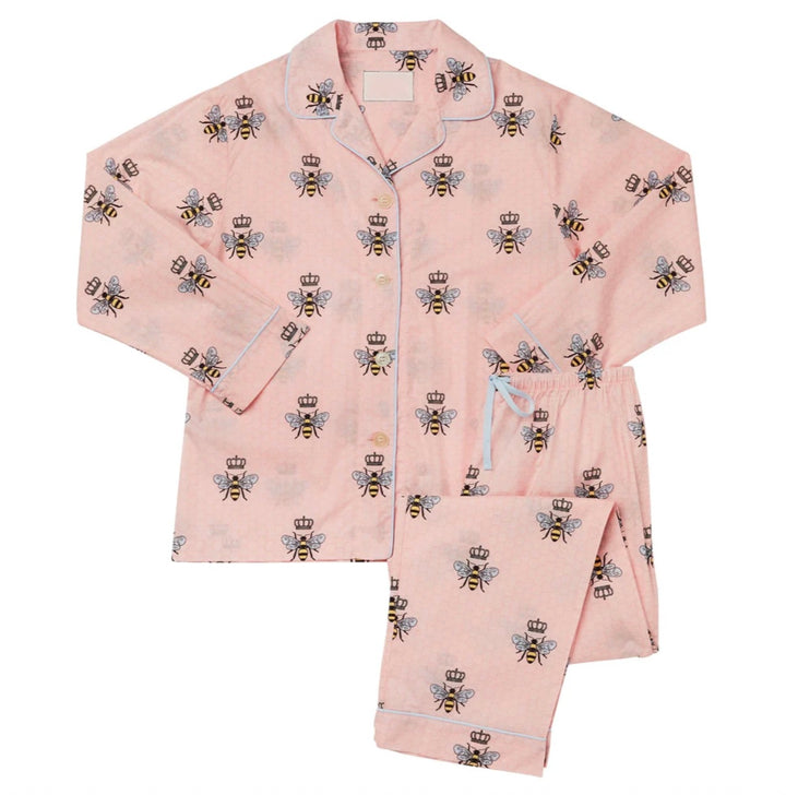 PAJAMA LONG QUEEN BEE LUXE PIMA PINK