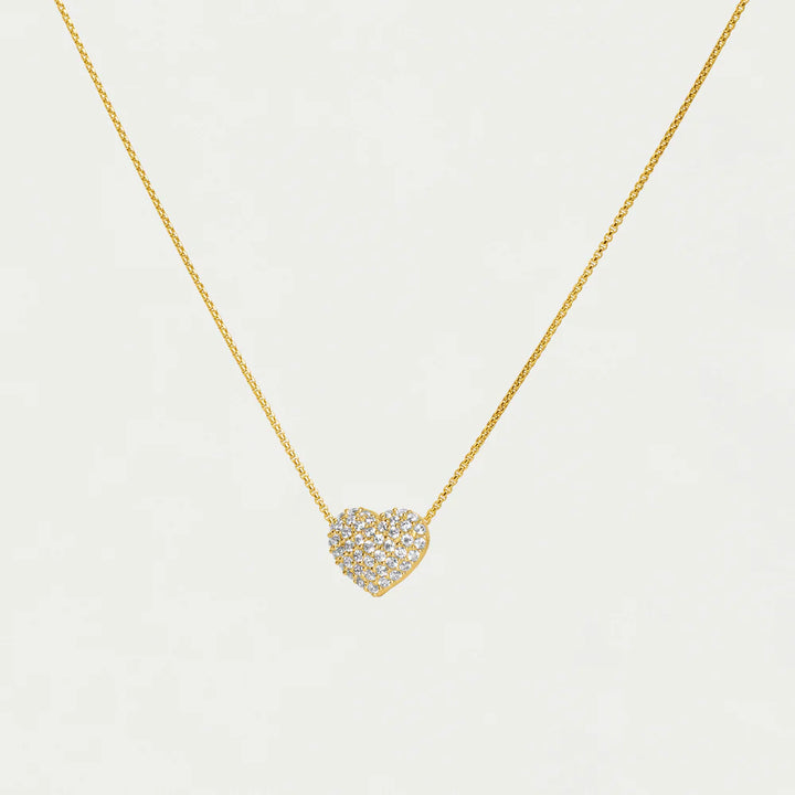 PETIT PAVE HEART PENDANT